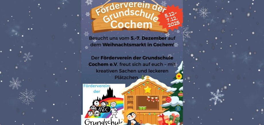 Plakat für den Weihnachtsmarkt