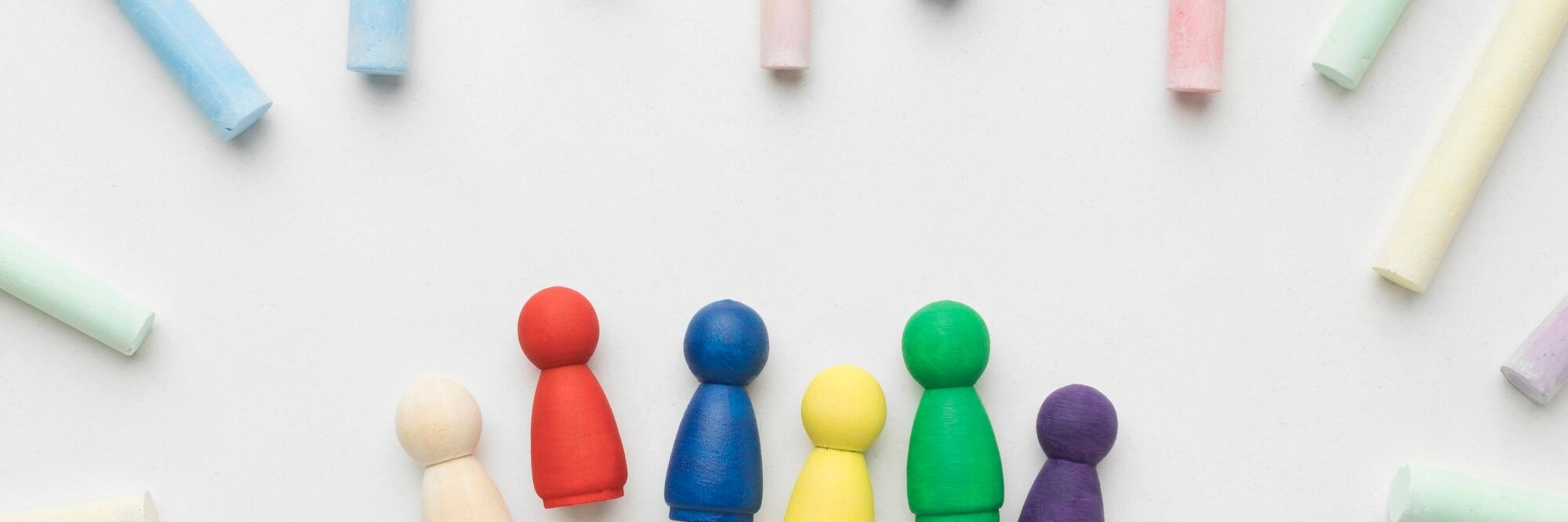 Spielfiguren Spielfiguren und Kreide