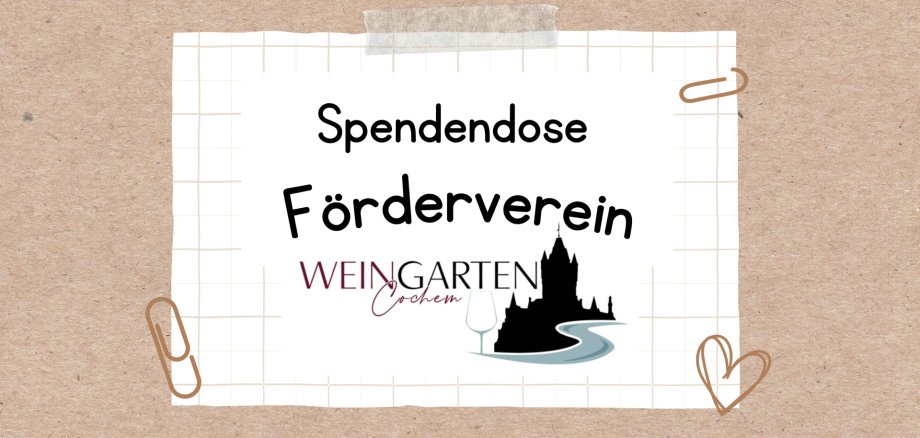Werbung Spendendose Weingarten 