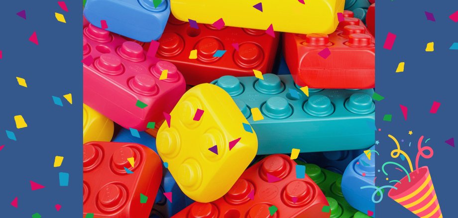 Poster Stapelsteine - Konfetti