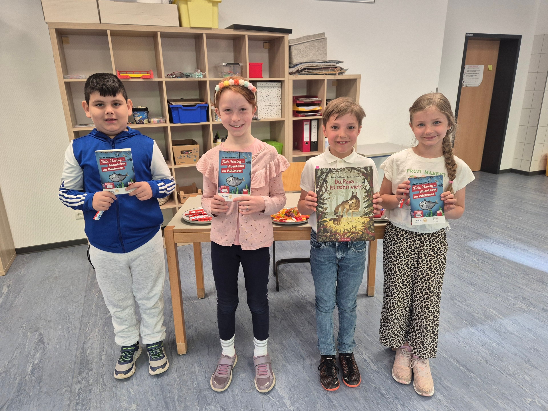 Die vier Kandidaten der 2. Klassenstufe